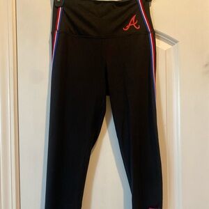 Pink Victoria Secret Ultimate 5th & Ocean MLB Official Braves Yoga Pant Sz XS